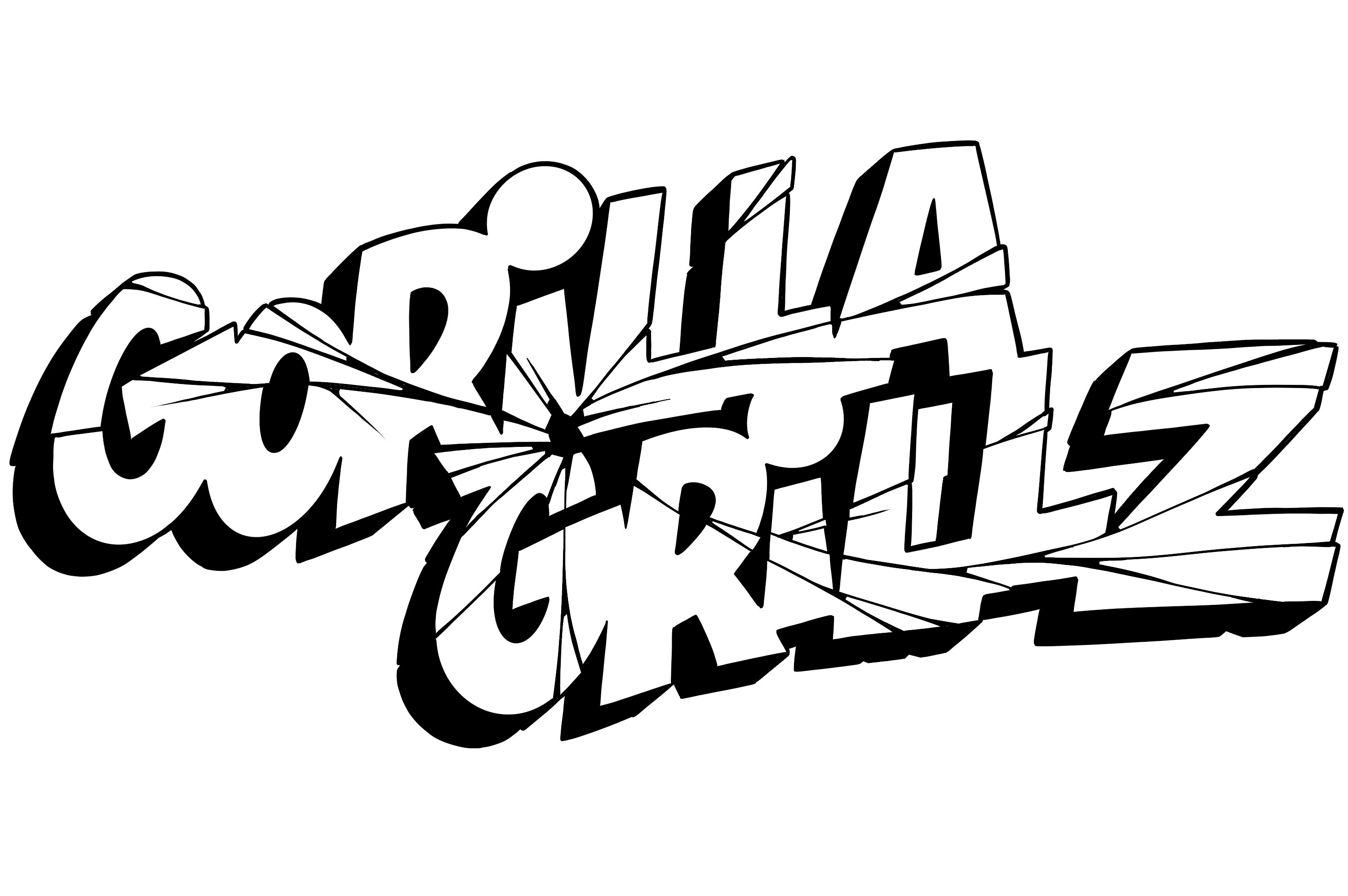 gorillagrillz logo blanco