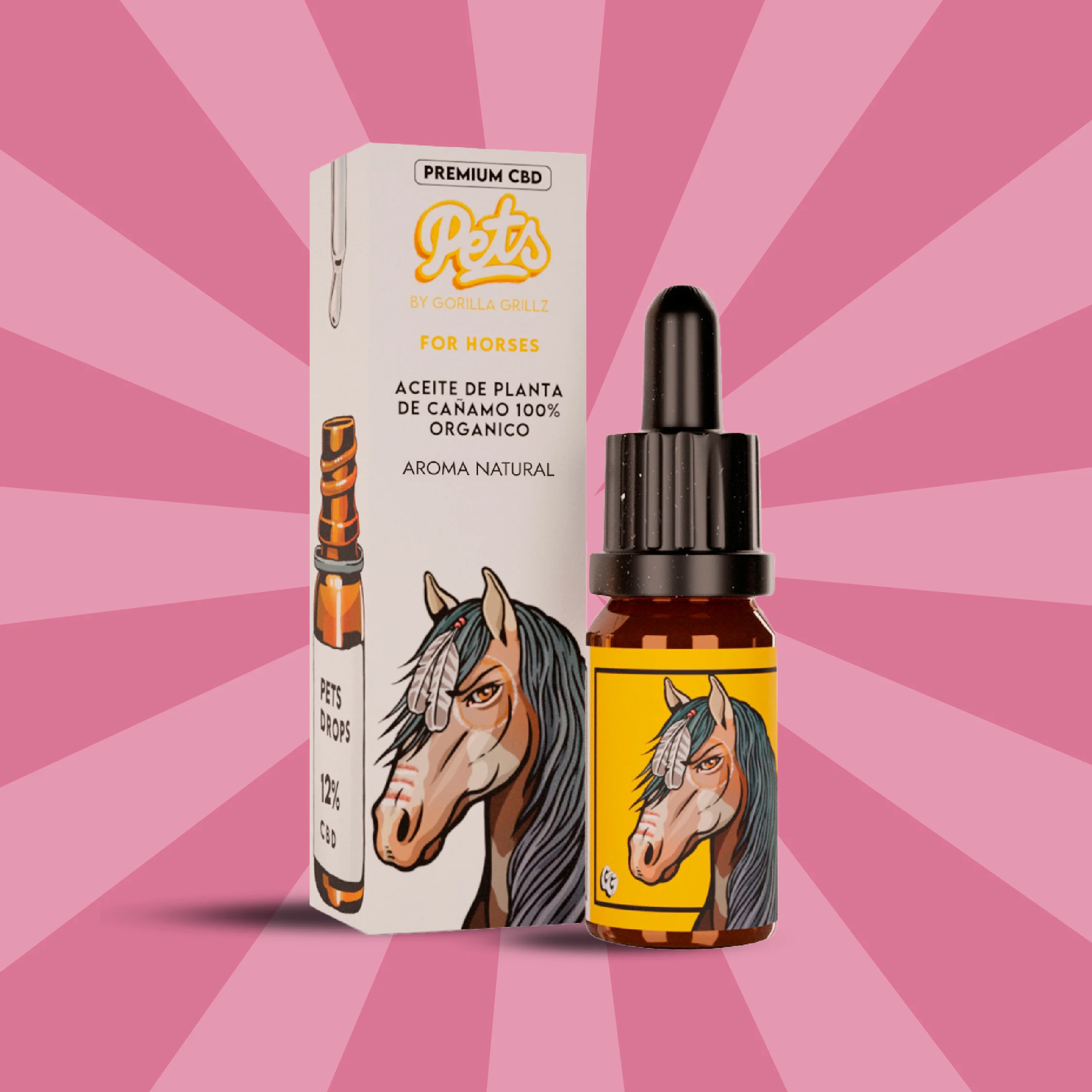 Aceite CBD para caballos 12% - 10ml
