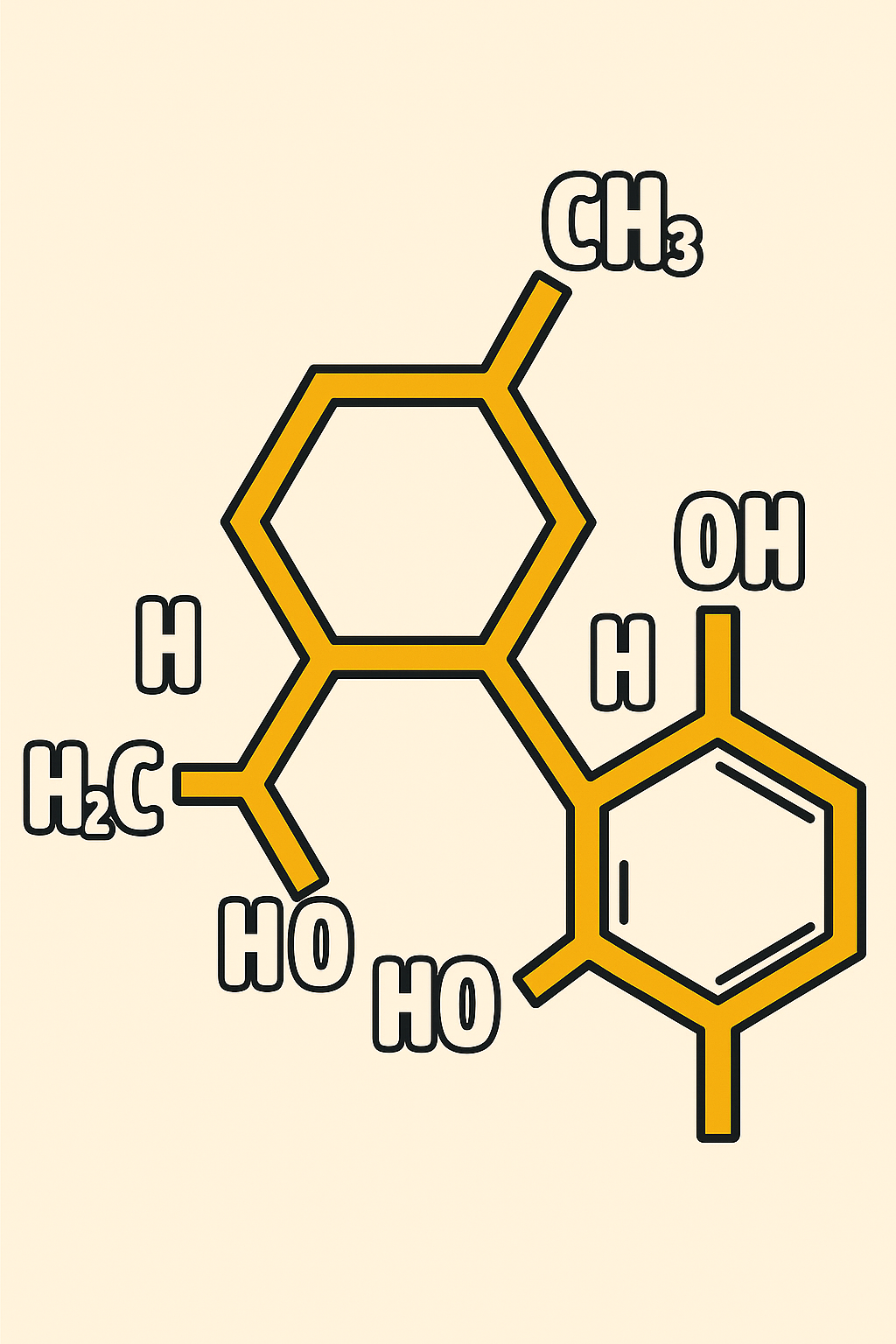 Molecula CBD 3