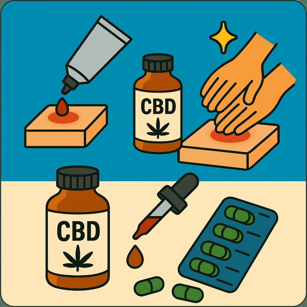 Qué es el CBD - Guía CBD 5 Applications et Formes de CBD