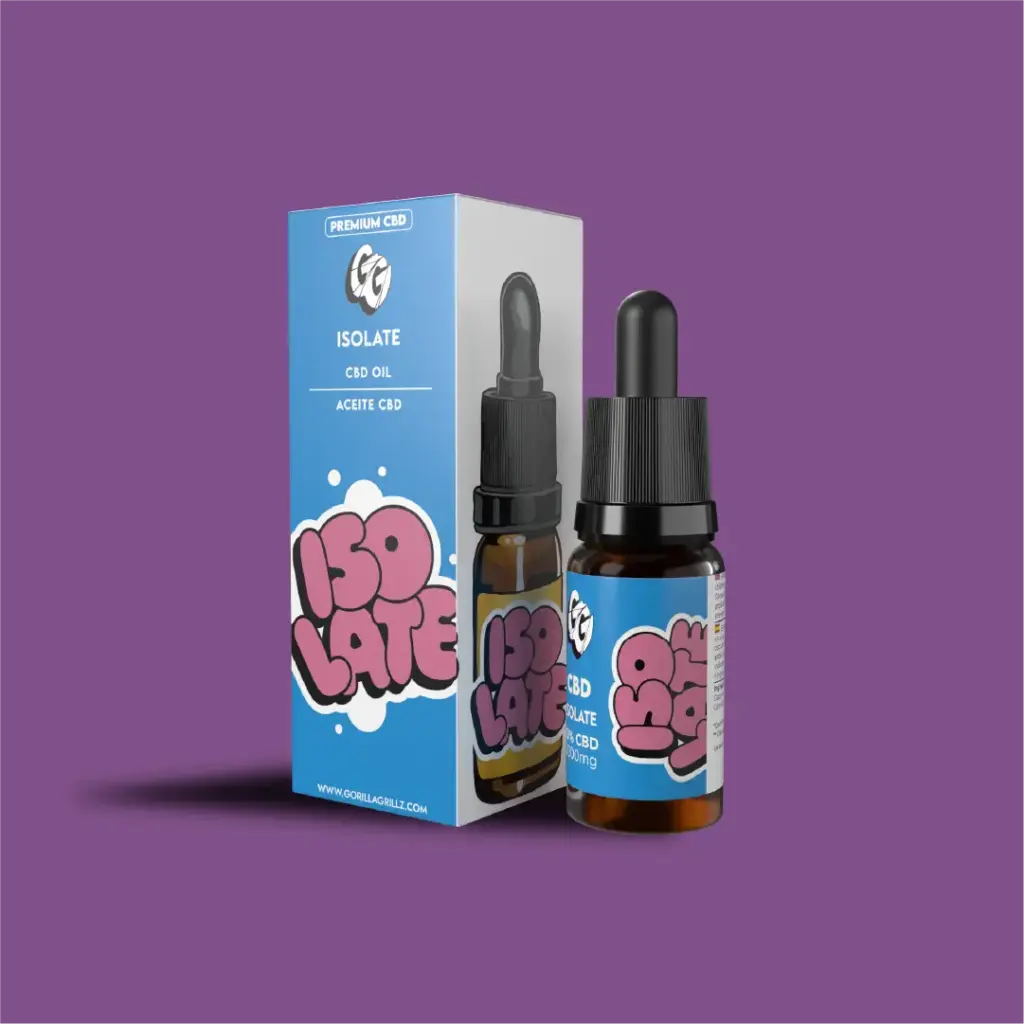 ISOLIERTES CBD-ÖL 10%.