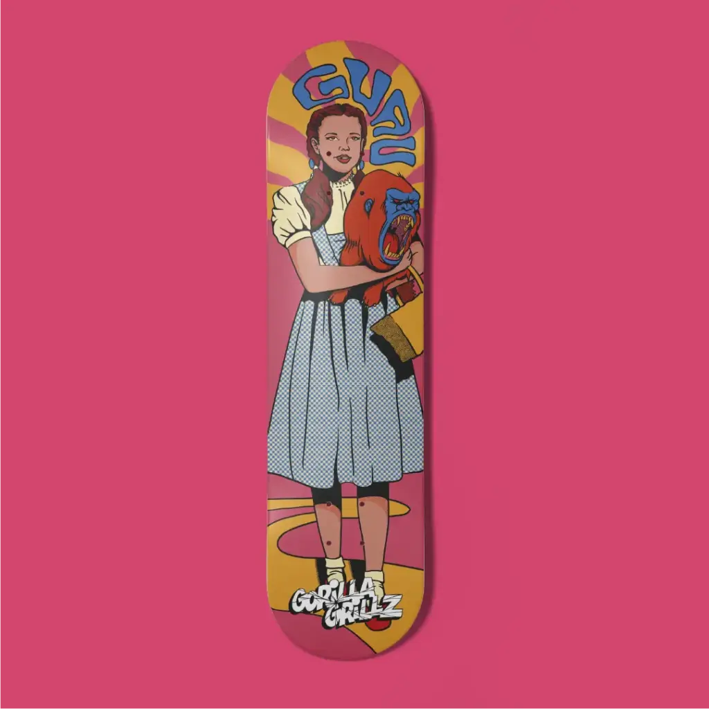 Skateboard Gorilla Grillz YELLOW BRICK ROAD