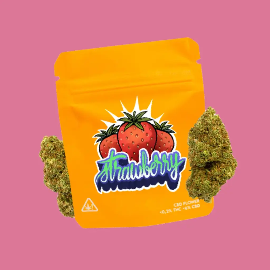 ERDBEERE CBD : CBD BLUMEN IM FREIEN